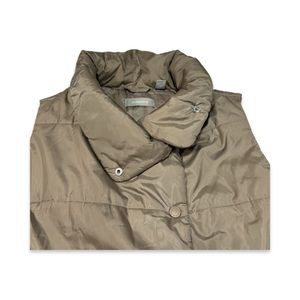 Liz Claiborne Brown Puffer Vest with Cool Style